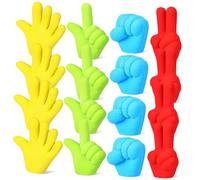 Parliky 16pcs Creative Pencil Eraser Tops Small Cute Erasers for Standard Pencils for School Office and Drawing Use with Adorable Hand Shapes