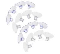 Parliky 16PCS Heavy Duty Transparent PVC Cat Window Hammock Suction Cups with Screw Round and Cross Design Strong Vacuum Hold for Glass Doors Easy Installation Replacement for Cat Perch