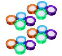 Parliky 16pcs Money Counting Wet Hand Device Plastic Case for Bank Teller Finger Moistener Sponge Counting Cash Bills Documents