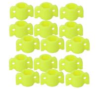 Parliky 18pcs Fluorescent Yellow Plastic Bowfishing Arrow Safety Slides for 8mm Shafts Bow Accessory Wire Guide Slider for Outdoor Fishing and Archery Equipment