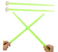 Parliky 1pair Professional Double-end Drumsticks Felt Drumsticks for Drumming Weight Training and Performance for Drummers of All Levels Stylish Design
