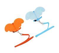 Parliky 1pc Cat Chest Strap Vest Angel Shape Design Breathable Lightweight Pet Leash for Cats Kittens Orange