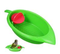 Parliky 1pc Creative Parrot Bathtub Toy Capacity Bird Shower Tub for Pet Birds Fun Bathing Experience for Parrots and Budgies Rosy and Green Colors