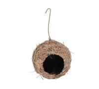 Parliky 1pc Decorative Hanging Bird Nest Hand-woven Simulation Bird House for Garden Ornament Design for Outdoor Use from Weather Elements