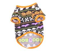 Parliky 1pc Dog Costume Funny Pet Shirt Pumpkin Print Cozy and Breathable for Dogs for Halloween Parties and Festive Occasions