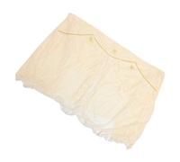 Parliky 1PC Elegant Lace Piano Cover Vertical High Grade Dustproof Cloth Soft Material with Floral Design for Upright Piano Hand Washable White