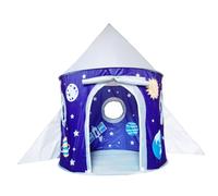 Parliky 1Pc Space Theme Playhouse Tent for Foldable Portable Game House with Sturdy Poles Mesh Panels Fun for Astronaut Role Play present for Birthdays Holidays