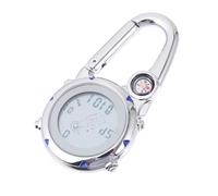 Parliky 1Pc Unisex Pocket Watch with Glow The Dark Feature Clip Design for Camping and Outdoor Activities Stylish Hook Watch for Doctors and Adventurers