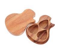 Parliky 1pc Wooden Guitar Pick Case Practical Pick Storage Box for Guitarists and Musicians Smooth Polished Design for Daily Use and Travel for Music