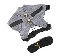 Parliky 1set Adjustable and Leash for Small Pets Breathable Vest Suitable for Hamster Bunny and Ferret for Walking Hiking and Outdoor Adventures