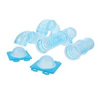 Parliky 1set Hamster Tube Connection Plates Diy Adventure Tunnel Set for Hamsters Easy Install Fun Playtime Accessory for Small Pets