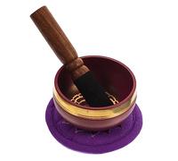 Parliky 1set Meditation Singing Bowl Copper Tibetan Bowl for Mindfulness Relaxation with Stick Pad for Home Decor