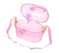 Parliky 1set Pet Travel Cage for Hamster Small Animal Carrier Feeder Bathtub Portable Outdoor Case for Chinchilla Squirrel Gerbil