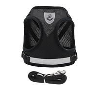 Parliky 1set Reflective Dog Harness and Leash Adjustable Vest for Puppies Ergonomic Design for Walking and Training Durable Rope for Outdoor Use