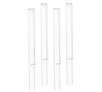 Parliky 2 Pairs Clear Acrylic Music Stand Page Holders Music Sheet Clips for Musicians Transparent for Pianists Students