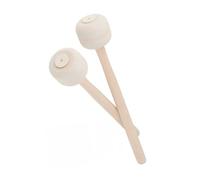 Parliky 2 pcs Felt Head Bass Drum Mallets Wooden Handle Percussion Drumsticks for Marching Band Soft Sound Ergonomic Design Adult Practice Instrument Sticks