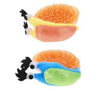 Parliky 2 Pcs Snail Shape Cat Grinding Claw Toys Soft Plush Interactive Teaser Toys for Indoor Play Suitable for Cats and Kittens Random Color