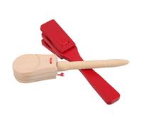 Parliky 2 Pcs Wooden Castanets with Long Handles for Instruments Musical Ergonomic Design for Easy Grip Percussion Instruments for Beginners and Professionals