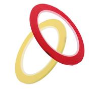 Parliky 2 Rolls Violin and Cello Fingerboard Tape Wide Red and Yellow Stickers for Beginners Precise Non-damaging Finger Position Markers Easy Application for Learning and Practice