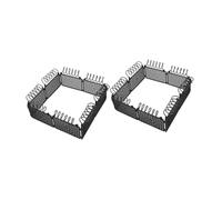 Parliky 2 Sets Miniature War Scene Fence Model for DIY Scene Layouts Realistic Plastic Barricade and Prison Wall Accessories Versatile Detachable Mini Fences for Boys Doll House Supply and