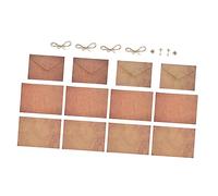 Parliky 2 Sets Vintage Kraft Letter Paper and Envelopes Handwriting Stationery for Valentine S Day and Household Use Retro Style Writing Papers with Romantic Four-Leaf Clover and Key