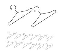 Parliky 20 Pcs Mini Metal Doll Clothes Hangers Space-saving Design for Doll Clothing Rack and Organizing for Playtime Tidiness