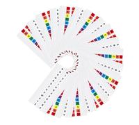 Parliky 20 Sets Alphabet Index Tabs with Colorful White Letters Self Adhesive Sticky Book Tabs for Organizing Notes Files Dictionaries Notebooks Easy Portable Labeling
