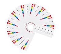 Parliky 20 Sets Alphabet Tabs with Colorful White Letters Page Tabs for Books Notebooks Files Self-Adhesive Sticky Index Markers for Quick Reference and Organized Labeling