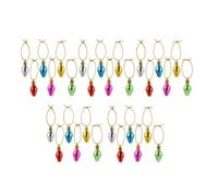 Parliky 200Pcs Decorative Lamp Beads Accessories for Christmas Tree Decoration Colorful DIY Pendants for Festive Celebrations Light and Plastic Versatile Ornaments for All Occasions