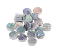 Parliky 20pcs 6mm Abalone Shell Round Dots Fingerboard Inlay for Guitar and Ukulele Natural Fretboard Markers Decoration
