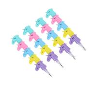 Parliky 20pcs Colorful Stackable Pencils for Creative Decorative Writing and Drawing Stationery Smooth Writing Sharpened Nibs Fun Shape Design for School and Homework