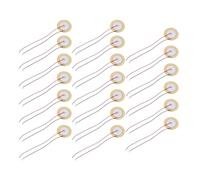 Parliky 20pcs Copper Piezoelectric Disc Wire Buzzer Passive Ceramic Wafer for Electronic Sounder Guitar Pickup Vibration Sensor Energy Efficient Easy Mount Emi Protected Piezo Buzzer