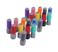Parliky 20pcs DIY Round Stamp Cases for Crafting Blank Seal Making Tool for Stamps Portable Multi-use Plastic Seal Shells for Journaling and Card Making