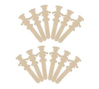 Parliky 20pcs DIY Wood Chips Natural Unfinished Wood Pieces for S Crafts and Graffiti Painting Double-Sided Blank Slices for Educational Art Projects and Creative Decoration