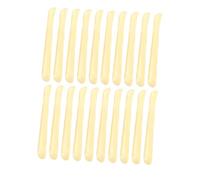 Parliky 20Pcs Faux French Fries Model PVC Simulation French Fries Display Decoration Random Length Artificial for Photography Prop Home Kitchen