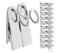 Parliky 20pcs Lapel Microphone Clip Lavalier Holder for Secure Hold Iron Microphone Clips Replacement Kit for Business Attire