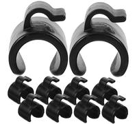 Parliky 20pcs Mic Stand Cable Clip Plastic Cable Holder for Organizing with Easy Installation for Live Streaming and Outdoor Use