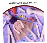 Parliky 20pcs Mini Metal Buttons for Doll Clothes Tiny Plastic Fasteners for Doll Clothing Accessories Detailed Craftsmanship and DIY Sewing