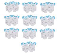 Parliky 20pcs Mom Dad Prediction Advice Cards for Shower Photo Props and Keepsake Game for Parents and Meaningful Design for Memorable Celebrations