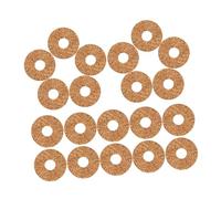 Parliky 20pcs Non-slip Guitar Pick Grip Pads Soft Cork Guitar Pick Holder round Grip Pads Help You Hold Stop Dropping Your While Playing Ukulele