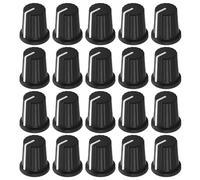 Parliky 20pcs Potentiometer Rotary Knobs for Smooth Volume Control Audio Mixer Replacement Caps Compatible with Dj Equipment Consoles and Electronic Devices