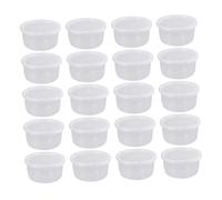 Parliky 20Pcs Reptile Feeding Boxes Cage with Breathable Lightweight Compact Lizard Insect Breeding Enclosure for Pets and Quarantine Use White