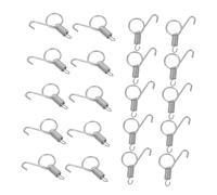 Parliky 20pcs Spring Latch Hooks for Cage Doors Secure Metal Hook Locks for Rabbit Feed Box Fixing Quick Installation Stable for Indoor and Outdoor Use with Cats Dogs and Small Animals
