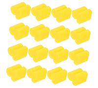 Parliky 20pcs Trombone Silicone Bumper Easy Install Practice Accessory for Beginners Compact Design Safe for Instruments Yellow