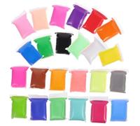 Parliky 24 Packs Bright Color DIY Modeling Clay Kit for Soft Supple Air-Dry Clay with Colors for Crafting Animals Charms and Creative Play Non-Toxic