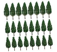Parliky 24 Pcs Model Trees Miniature Landscape Scenery Plastic Tree Models for DIY Crafts Sand Table Decorations Realistic Forest Ornaments for Architectural and Train Scenery