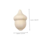 Parliky 24pcs DIY Unpainted Wooden Acorns for Crafting Rustic Acorn Ornaments for Painting Staining Coloring Seasonal Home Decor for Christmas and Autumn