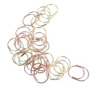 Parliky 24pcs Metal Mini Paper Clips Small Office Paperclip for Documents Notes Notebooks Lightweight Geometric Design in Gold and Rose Gold for School Stationery Organization