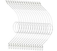 Parliky 24Pcs Stainless Steel Fishing Leader Wires with Swivels and Clips Portable Anti-bite Wire Traces for Freshwater and Saltwater Fishing for Multiple Baits and Waters