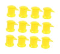 Parliky 24pcs Yellow Wheel Lug Nut Indicators for Trucks Commercial Vehicles Plastic Hub Nut Caps with Tight Fitting Sleeve for Secure Loose Detection and Enhanced Wheel Safety